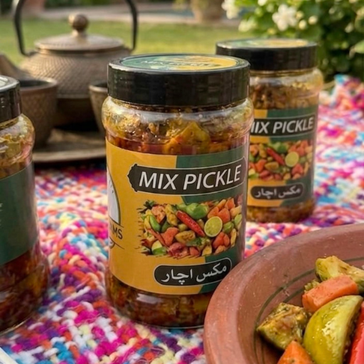 Homemade Mixed Pickle (Achar) in Pure Mustard Oil